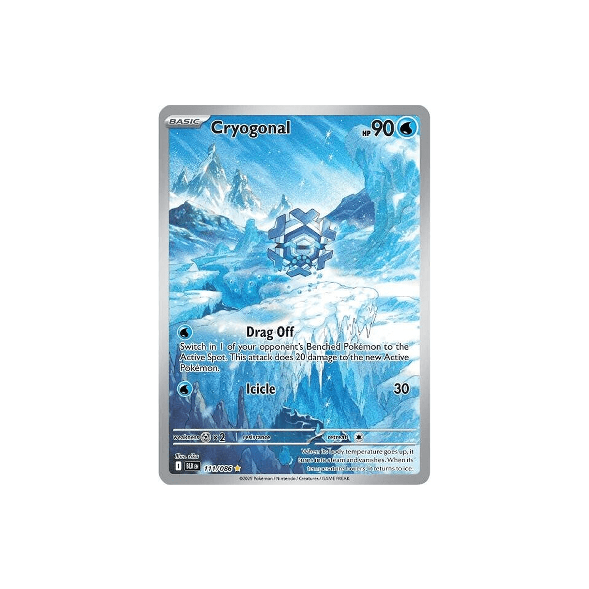 Pokemon TCG - Cryogonal 111/086 Black Bolt Illustration Rare